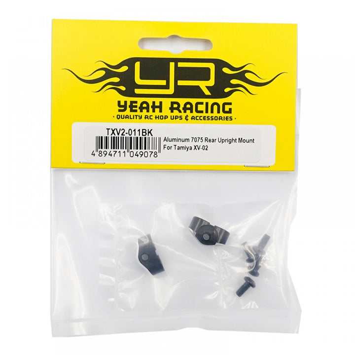 Yeah Racing Aluminum 7075 Rear Upright Mount For Tamiya XV-02 TXV2-011BK
