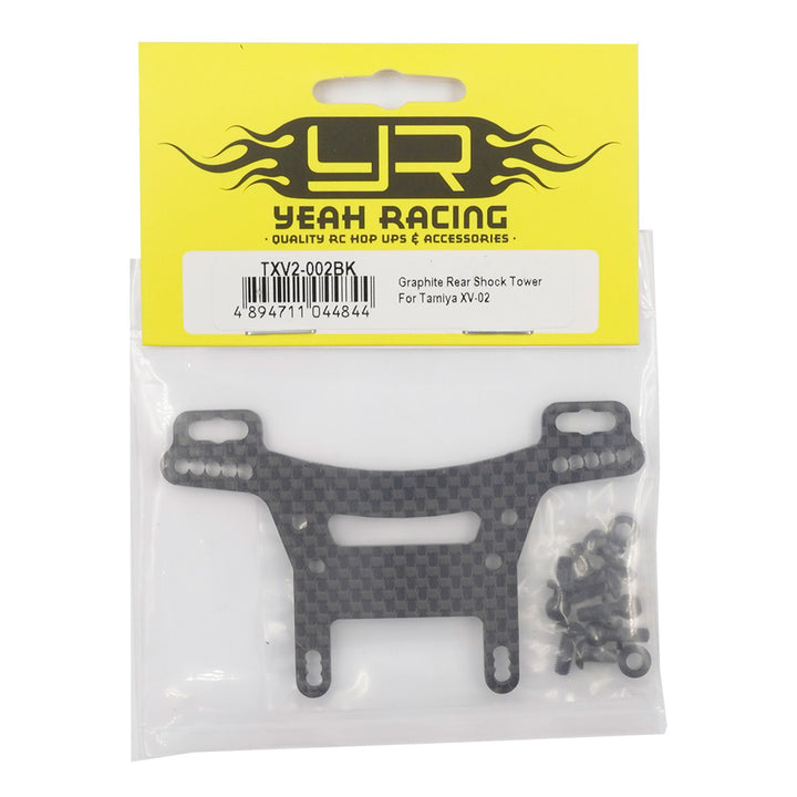 Yeah Racing Graphite Rear Shock Tower For Tamiya XV-02 TXV2-002BK