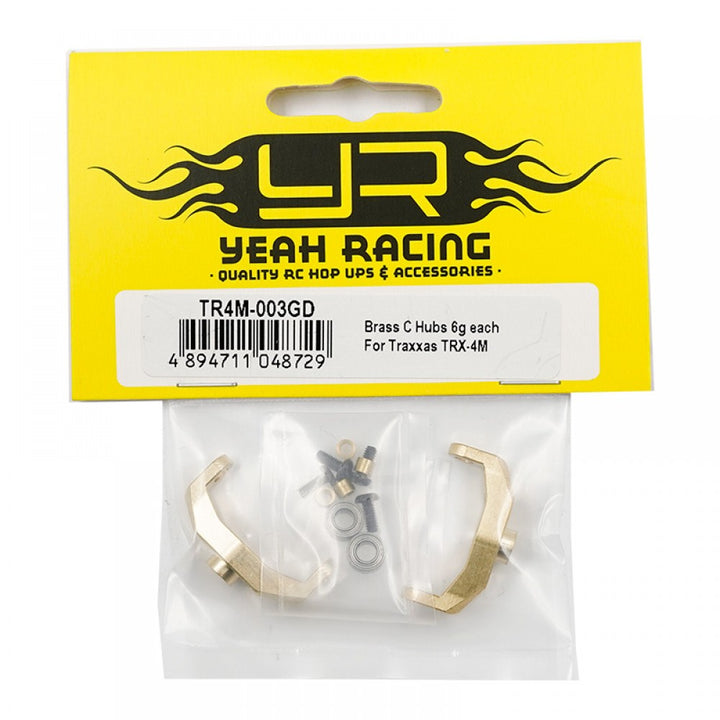Yeah Racing Brass C Hubs 6g each For Traxxas TRX-4M TR4M-003GD
