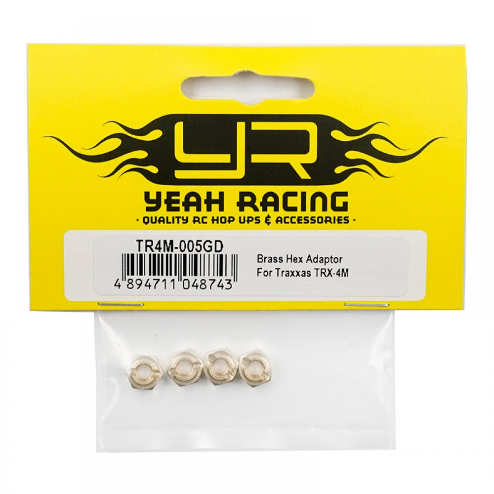 Yeah Racing Brass Hex Adaptor For Traxxas TRX-4M TR4M-005GD