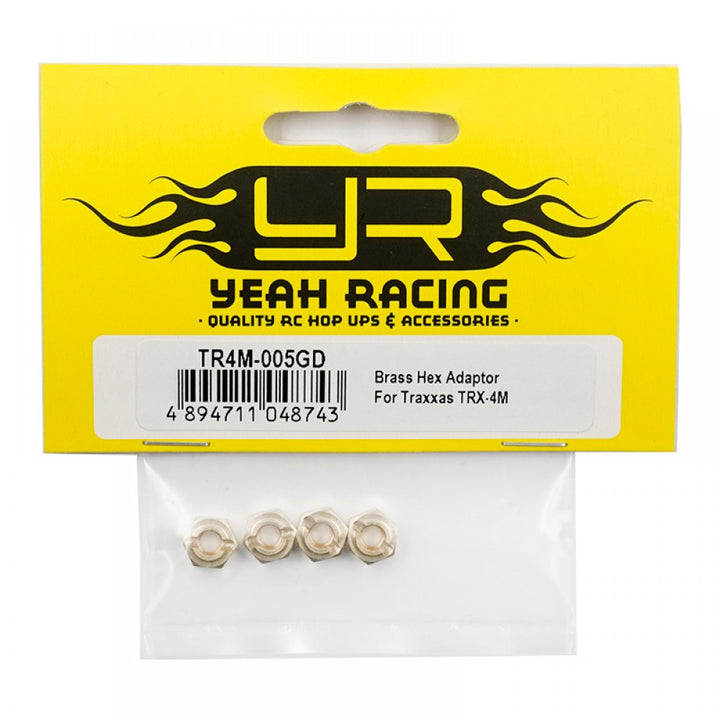 Yeah Racing Brass Hex Adaptor For Traxxas TRX-4M TR4M-005GD