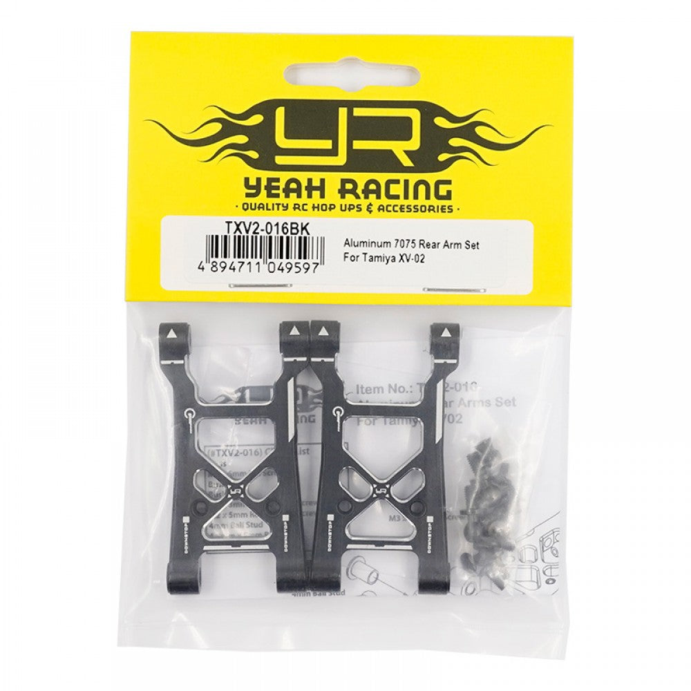 Yeah Racing Aluminum 7075 Rear Arm Set For Tamiya XV-02 TXV2-016BK