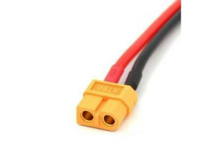 ExcelRC XT60 Female with 10cm pigtail 14AWG Stripped and Tinned