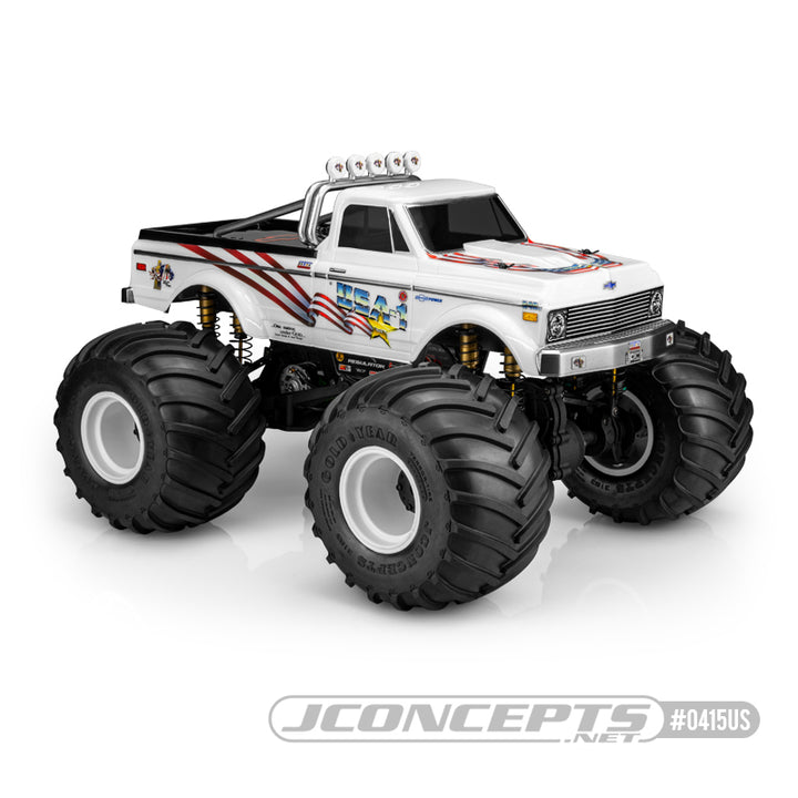 JConcepts 1970 Chevy K10 10.5" Monster Truck Body 0415