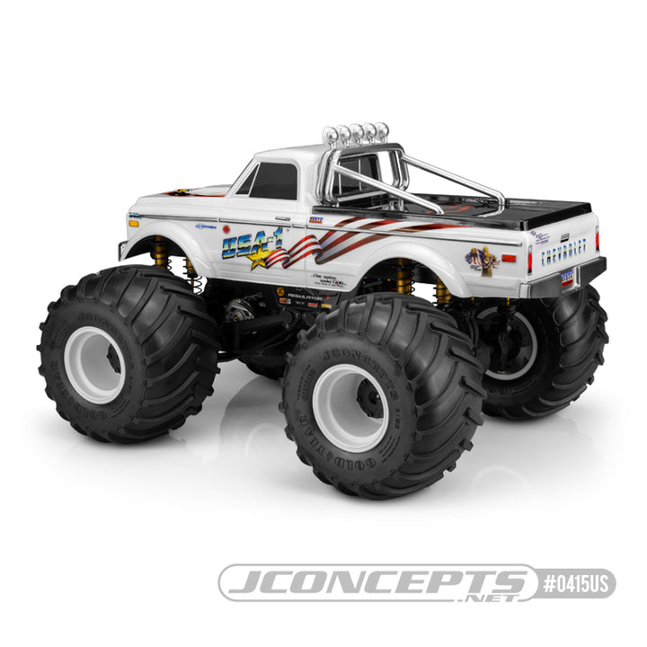 JConcepts 1970 Chevy K10 10.5" Monster Truck Body 0415