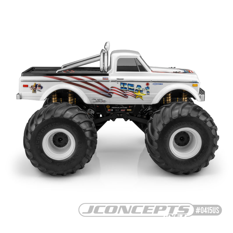 JConcepts 1970 Chevy K10 10.5" Monster Truck Body 0415