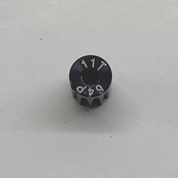 7075-T6 Aluminum Hard-Anodized 11T-64P Pinion NX-174 - Excel RC
