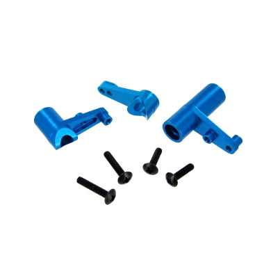 Redcat Racing Aluminum servo saver & bell crank set (Blue) (1set) 122057