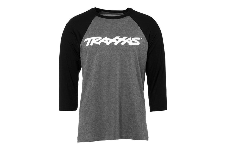 Traxxas 1369-L TRAXX RAGLAN SHIRT GREYBLK LG - Excel RC