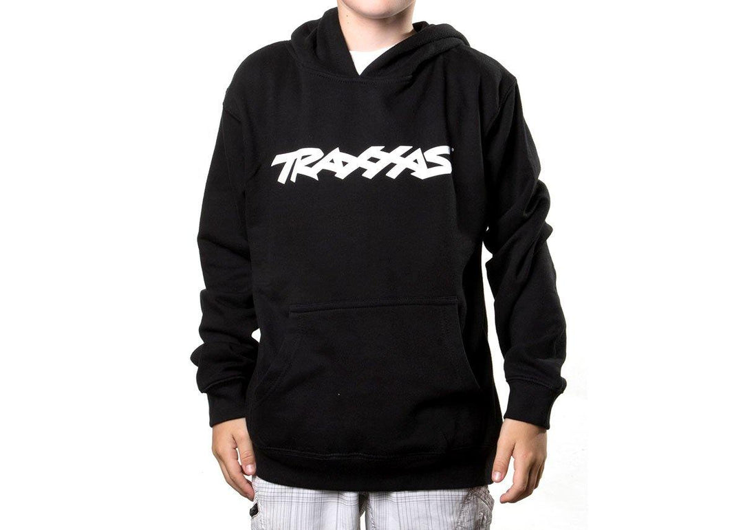 Traxxas 1397-S TRAXXAS® LOGO HOODIE BLACK YS - Excel RC