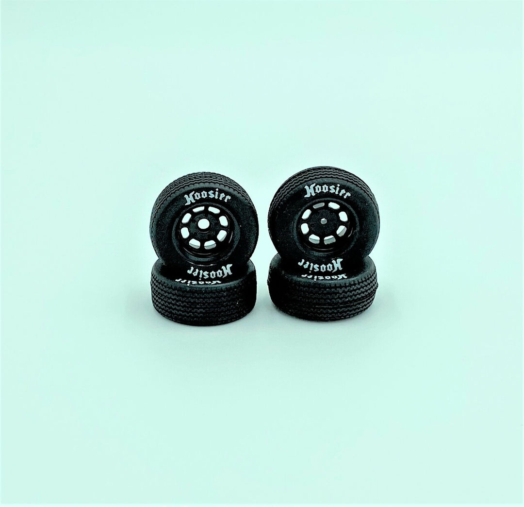 1RC Racing FR/RR Tires and Black Wheels For 1/18 Modfied (4)