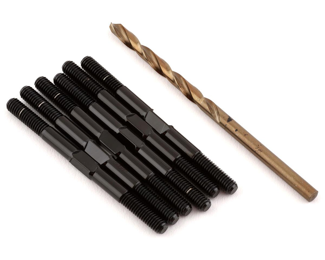 1UP Racing RC10 B6.4/B6.4D Pro Duty Titanium Turnbuckle Set (Polished Black) 1UP740011