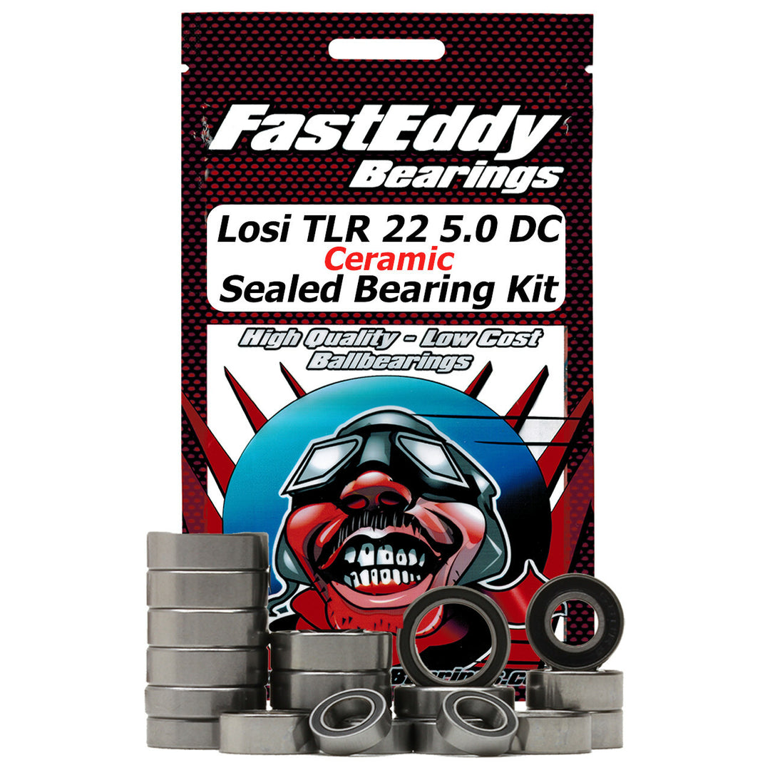 FastEddy Losi TLR 22 5.0 DC Ceramic Sealed Bearing Kit TFE6293