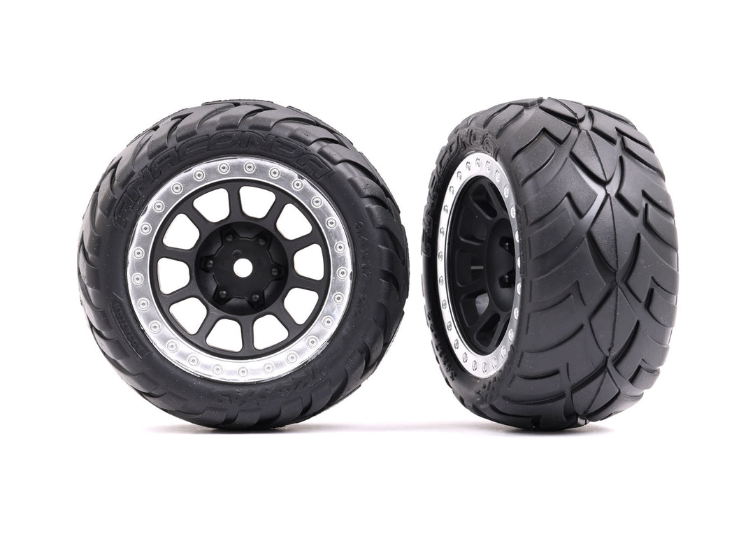 Traxxas Tire And Wheels Satin Chrome 2.2 Inch Alias Tire 2478G