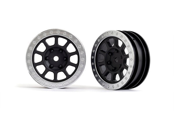 Traxxas Wheels 2.2 Inch Satin Chrome Beadlock Front 2481