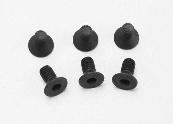 Traxxas 2534 Screws 3x6mm countersunk machine (6) (hex drive) - Excel RC