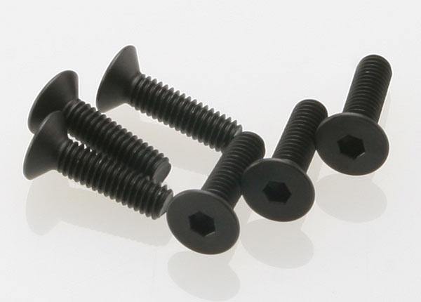 Traxxas 2546 Screws 4x15mm countersunk machine (hex drive) (6) - Excel RC