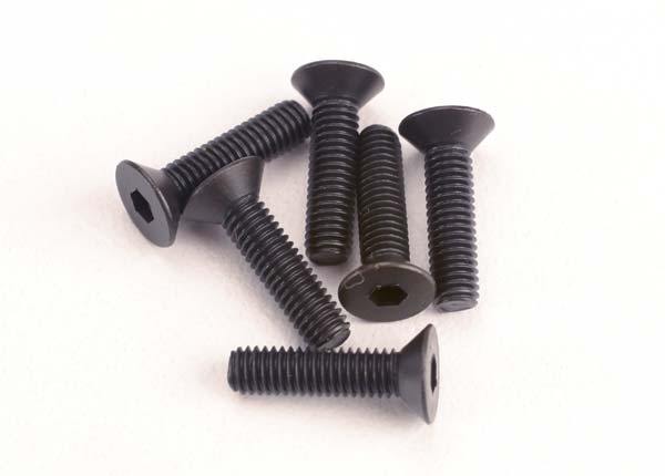 Traxxas 2552 Screws 3x12mm countersunk machine (6) (hex drive) - Excel RC