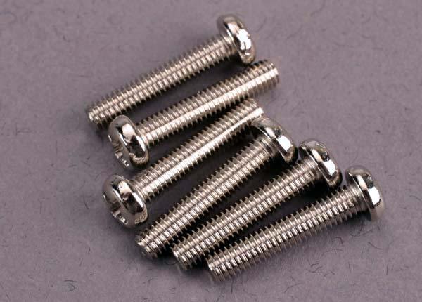 Traxxas 2563 Screws 3x15mm roundhead machine (6) - Excel RC