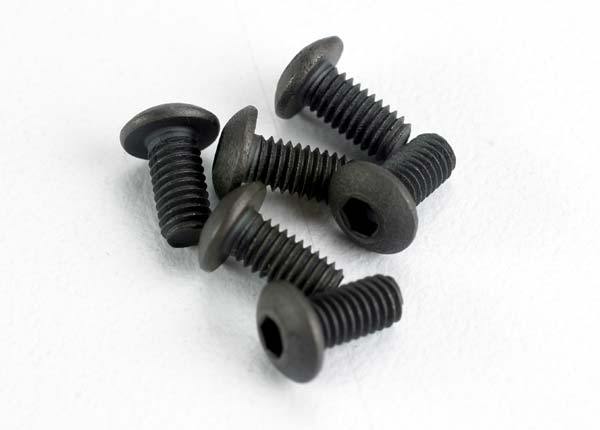 Traxxas 2575 Screws 3x6mm button-head machine (hex drive) (6) - Excel RC