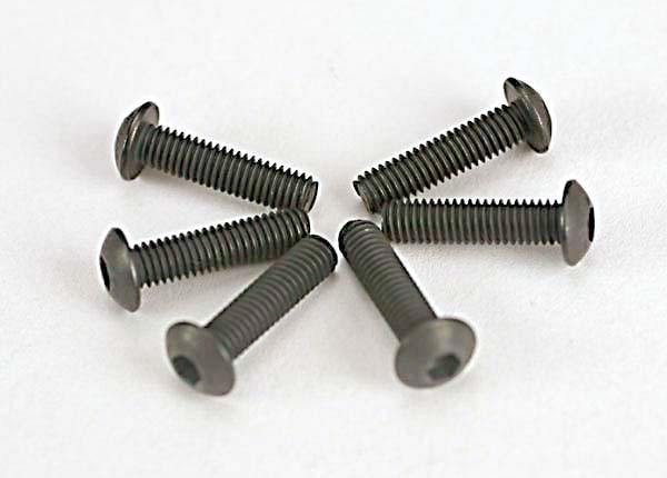 Traxxas 2578 Screws 3x12mm button-head machine (hex drive) (6) - Excel RC
