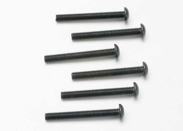 Traxxas 2581 Screws 3x25mm button-head machine (hex drive) (6) - Excel RC