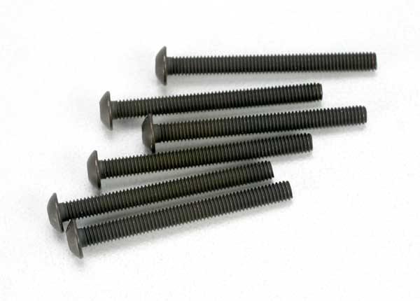 Traxxas 2582 Screws 3x30mm button-head machine (hex drive) (6) - Excel RC