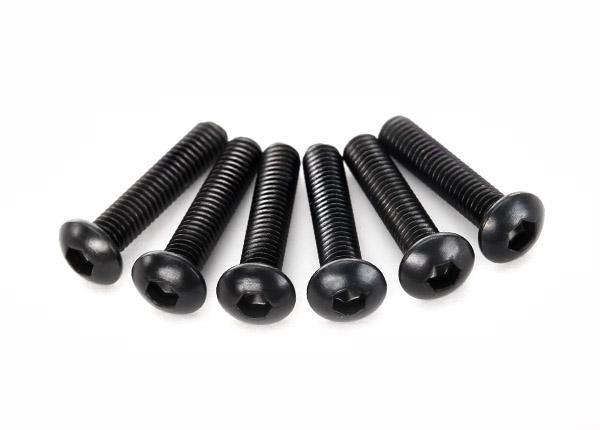 Traxxas 2593 Screws 3x14mm button-head machine (hex drive) (6) - Excel RC