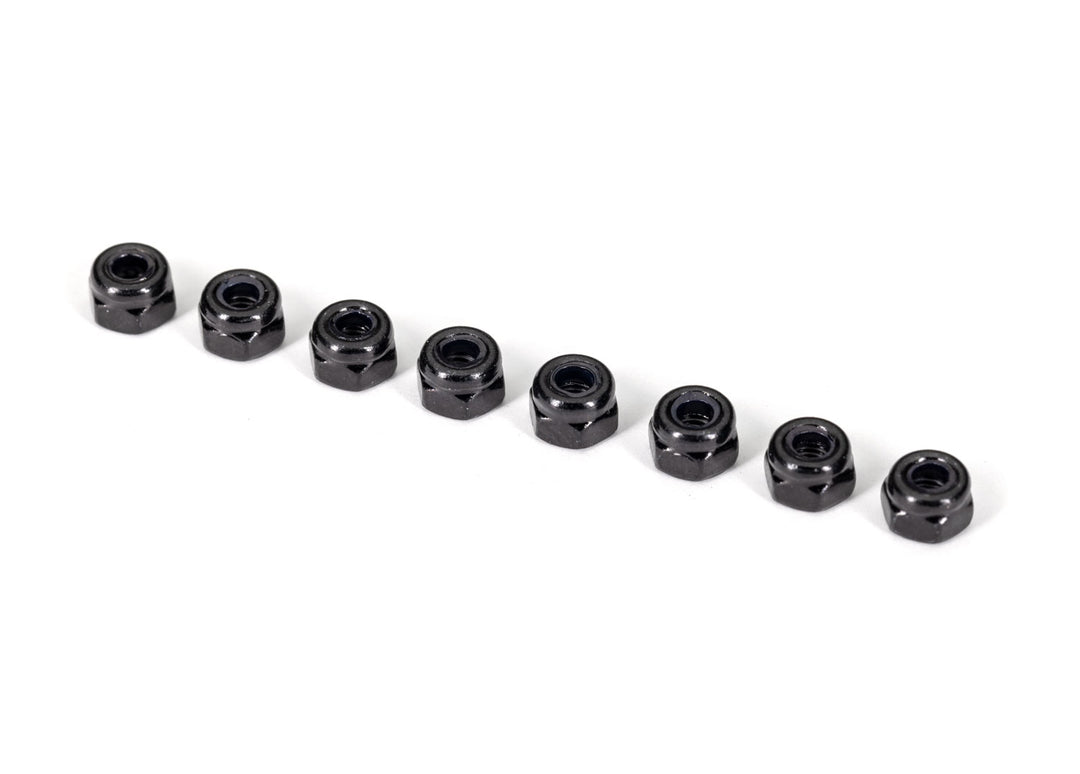 Traxxas 3Mm Nylon Locking, Flanged Nuts Black (8) 2745X
