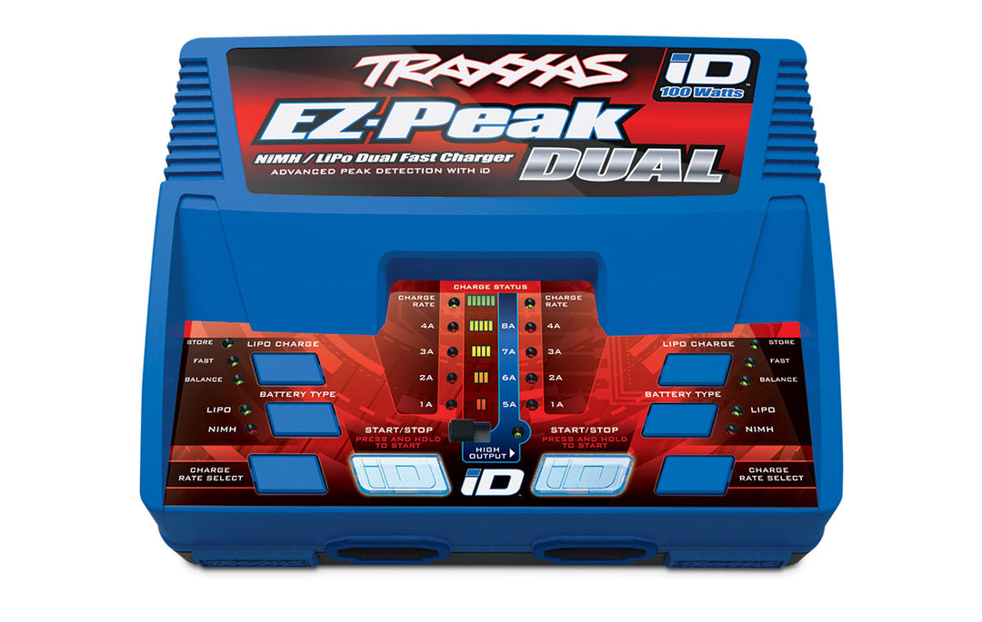 Traxxas 2991 Batterycharger completer pack (includes #2972 Dual iD® charger (1) #2869X 7600mAh 7.4V 2-cell 25C LiPo battery (2))