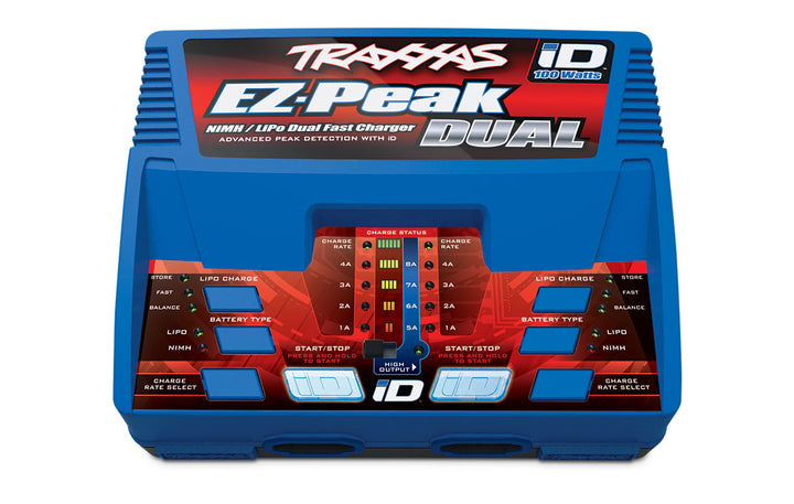Traxxas 2991 Batterycharger completer pack (includes #2972 Dual iD® charger (1) #2869X 7600mAh 7.4V 2-cell 25C LiPo battery (2))
