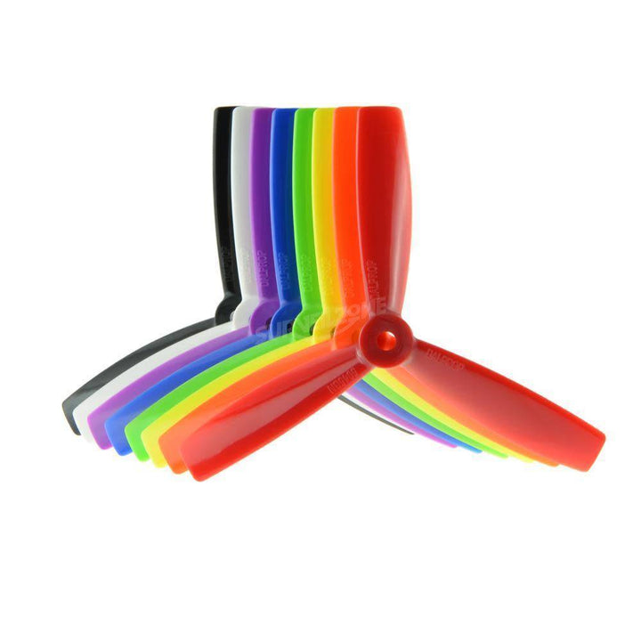 DALprop Tri 3 Blade Bullnose Propellers 2L2R Purple T4045