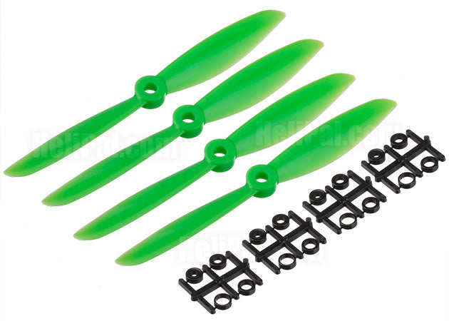 Gemfan ABS Propellers 2 Bladed Bullnose Green 5045