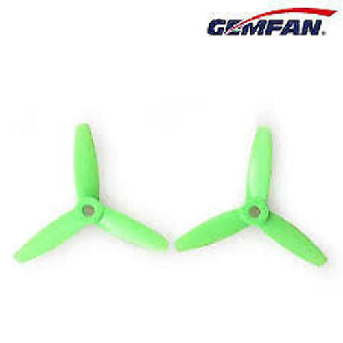 Gemfan PC 3 Blade Propellers Non Bullnose Green 4045
