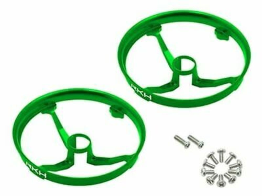 Rakon CNC AL Propeller Guards (Green) - Blade Inductrix 1 Prop Guard