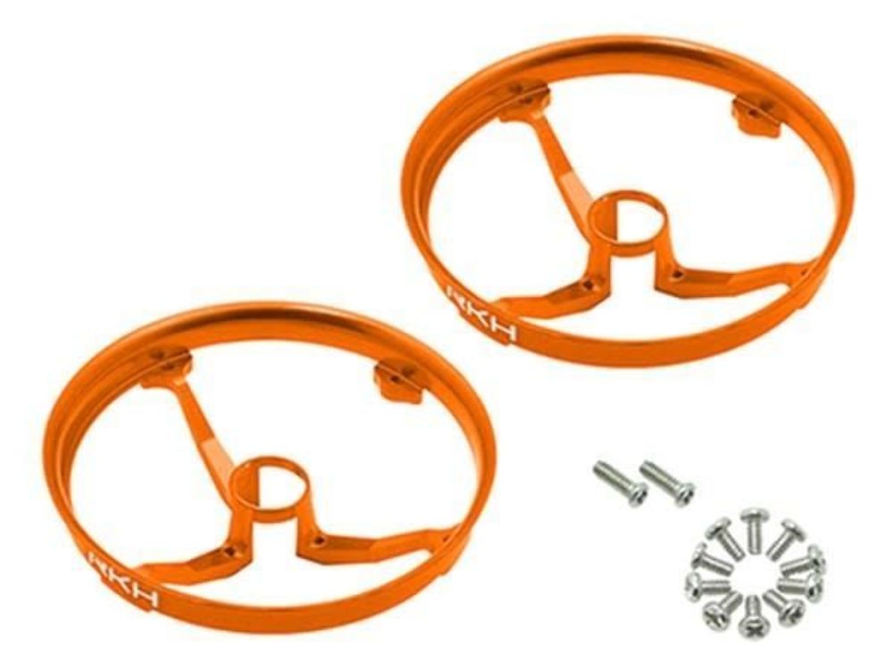 Rakon CNC AL Propeller Guards (Orange) - Blade Inductrix 1 Prop Guard
