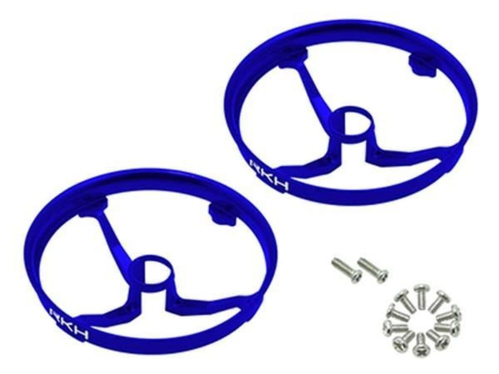 Rakon CNC AL Propeller Guards (Blue) - Blade Inductrix 1 Prop Guard
