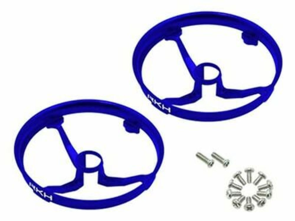 Rakon CNC AL Propeller Guards (Blue) - Blade Inductrix 1 Prop Guard