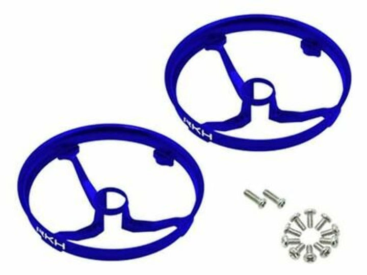 Rakon CNC AL Propeller Guards (Blue) - Blade Inductrix 1 Prop Guard