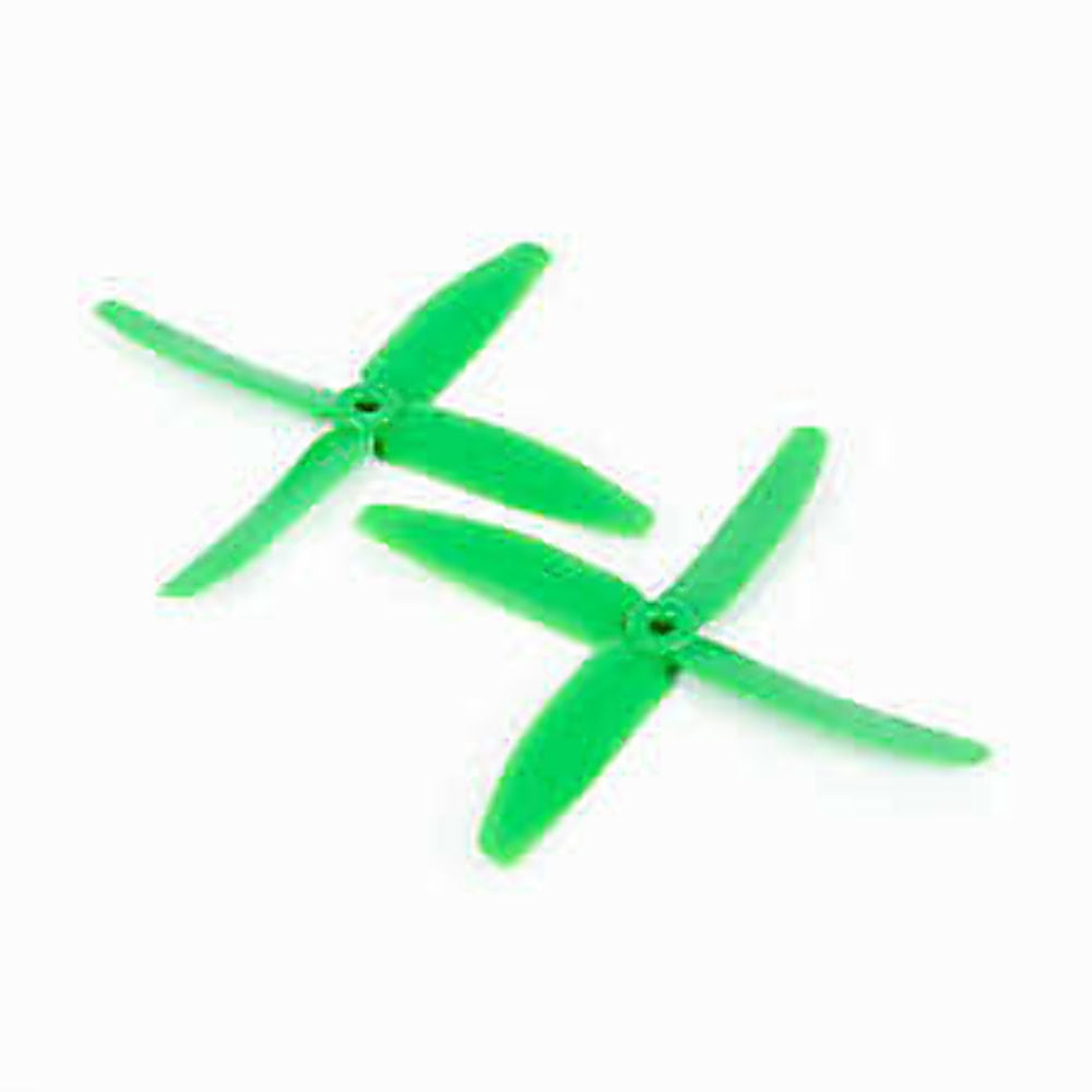 Gemfan GFN 5040 Quad 4 Blade Propellers 2L2R Green