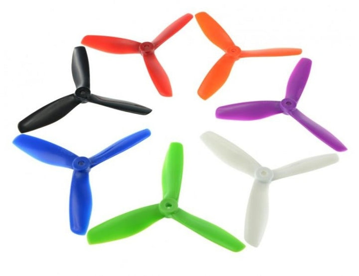 Dalprop T5045 V2 Tri 3 blade Bullnose Propellers 2L2R Purple