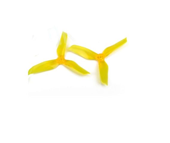 DYS 3-Blade 5045 5x4.5 Bullnose Propeller CW CCW 1 Pair XT5045-Crystal Yellow