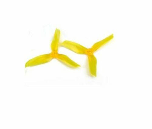 DYS 3-Blade 5045 5x4.5 Bullnose Propeller CW CCW 1 Pair XT5045-Crystal Yellow