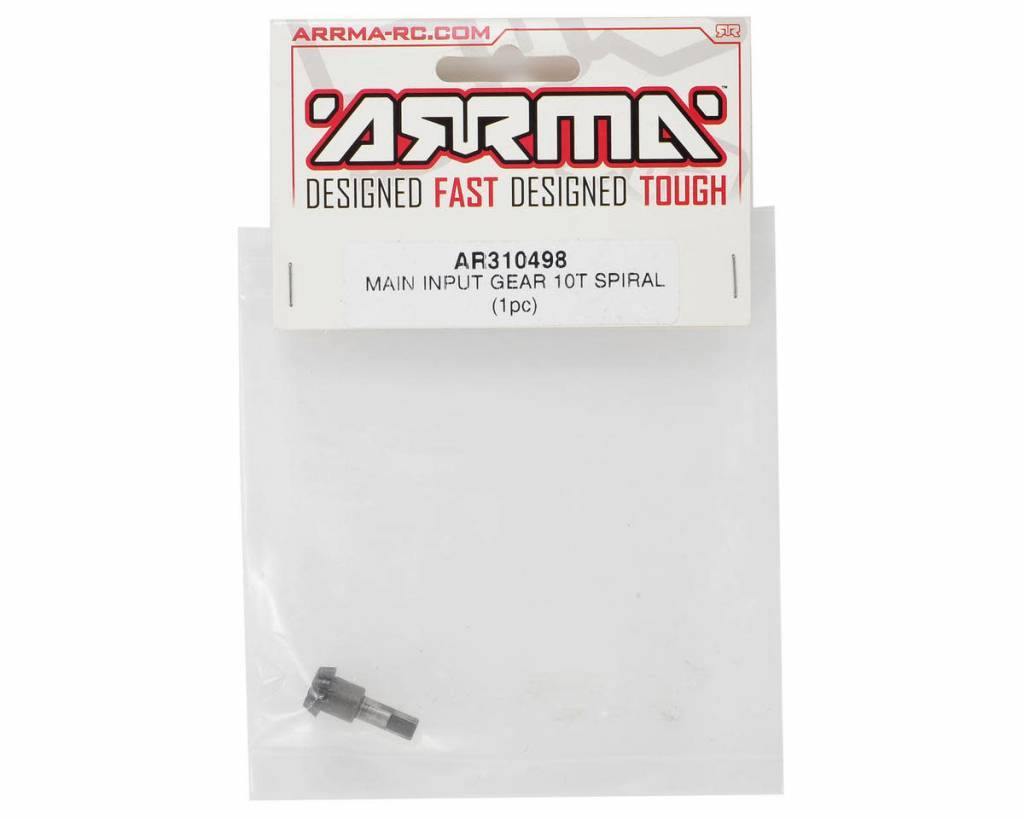 ARRMA AR310498 Input Gear Main 10T Spiral Kraton - Excel RC