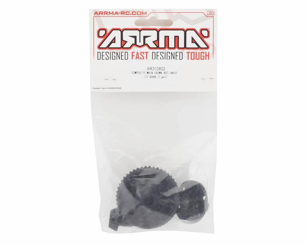 ARRMA AR310802 Diff Case 49T Main Gear/17T Input Gear - Excel RC