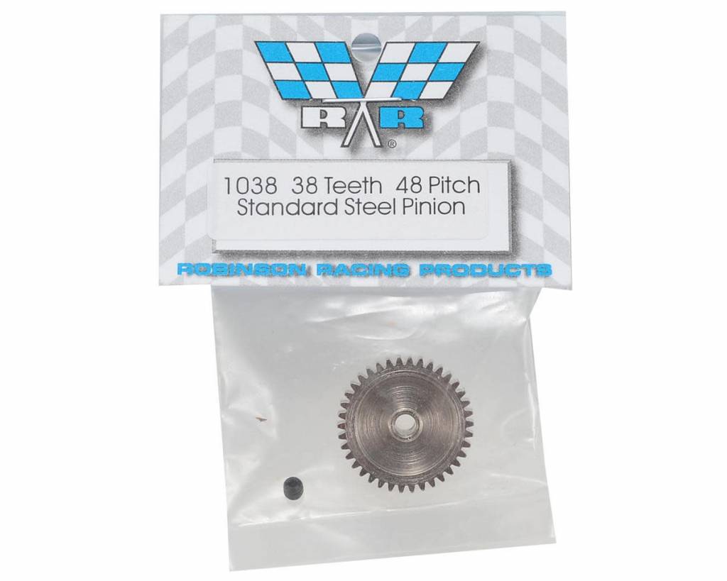 Robinson Racing Nickel-Plated 48 Pitch Pinion Gear 38T