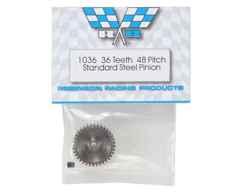 Robinson Racing Nickel-Plated 48 Pitch Pinion Gear 36T