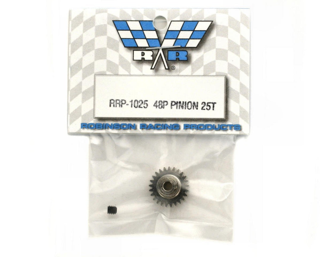 Robinson Racing Nickel-Plated 48 Pitch Pinion Gear 25T