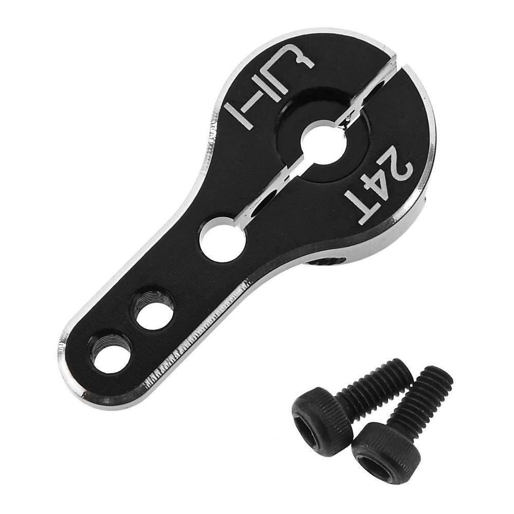 Aluminum Lock Servo Arm 2h M3 Mount 24t: Hitec (HRASHM24M01) - Excel RC