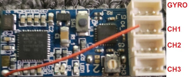 DasMikro DSK-131 Kyosho ASF Compatible Micro 3 Ch Surface Receiver With Gyro